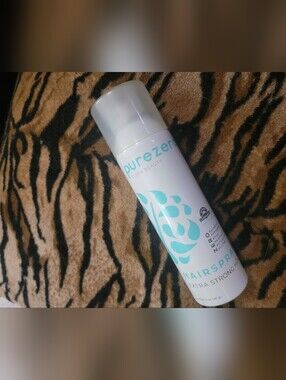 Pure Zero Extra Strong Hold Hairspray in Light Teal & White New